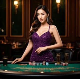 Meja live casino dengan dealer sungguhan dan suasana kasino nyata
